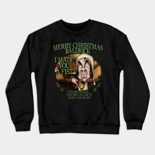 Merry Christmas Baldrick Crewneck Sweatshirt